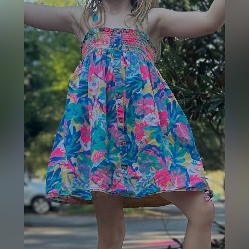 Cat and Jack girls Tropical Floral Sundress in Bright Multi Sz 5t